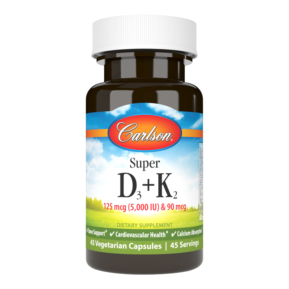 Carlson Labs - Super D3 + K2 45 capsules