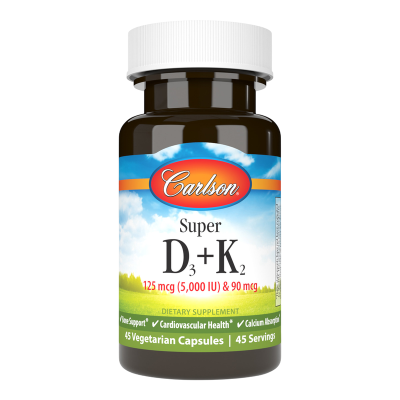 Carlson Labs - Super D3 + K2 45 capsules