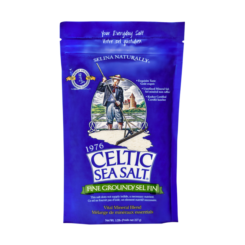 Celtic Sea Salt® Fine Ground Half Pound Bag 227 Grams