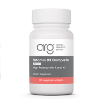 Allergy Research Group - Vitamin D3 Complete 5000 High Potency with A and K2 120 Softgels