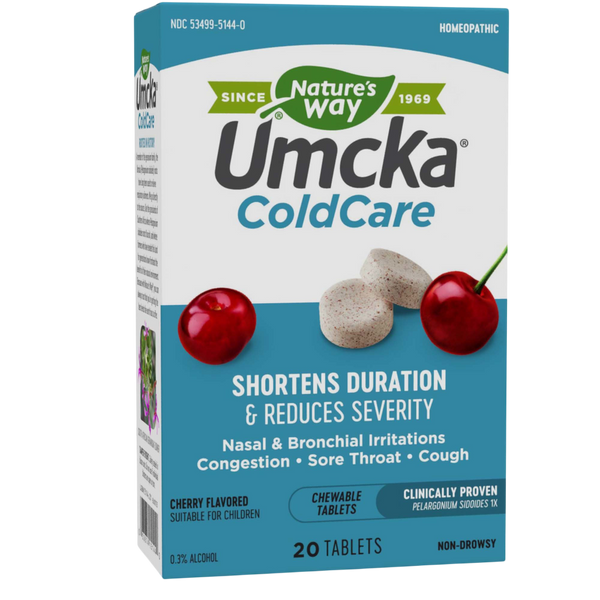 Nature's Way - Umcka® ColdCare Cherry Flavor Chewable