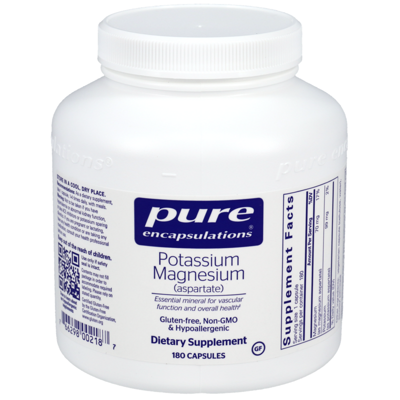Pure Encapsulations - Potassium Mag (Asp) 180 capsules