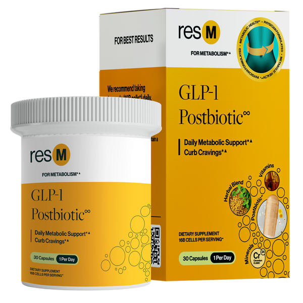 Resbiotic Nutrition - PRO resM GLP-1 Support Postbiotic 2-Pack of 30 Capsules