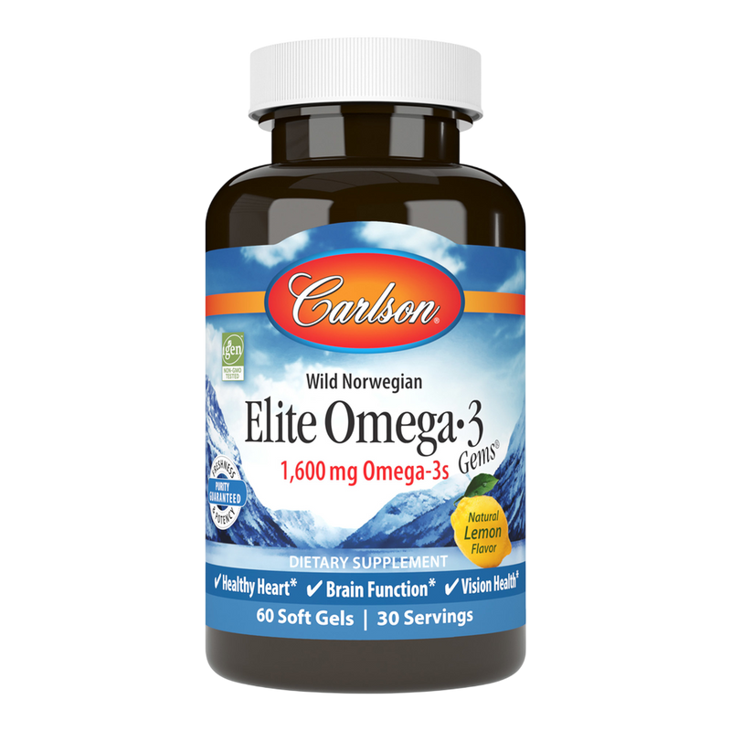 Carlson Labs - Elite Omega 3 Gems 60 Softgels