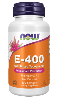 NOW Foods - E-400 (Mixed Tocopherols) 100 Softgels