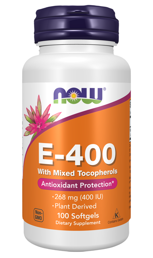 NOW Foods - E-400 (Mixed Tocopherols) 100 Softgels