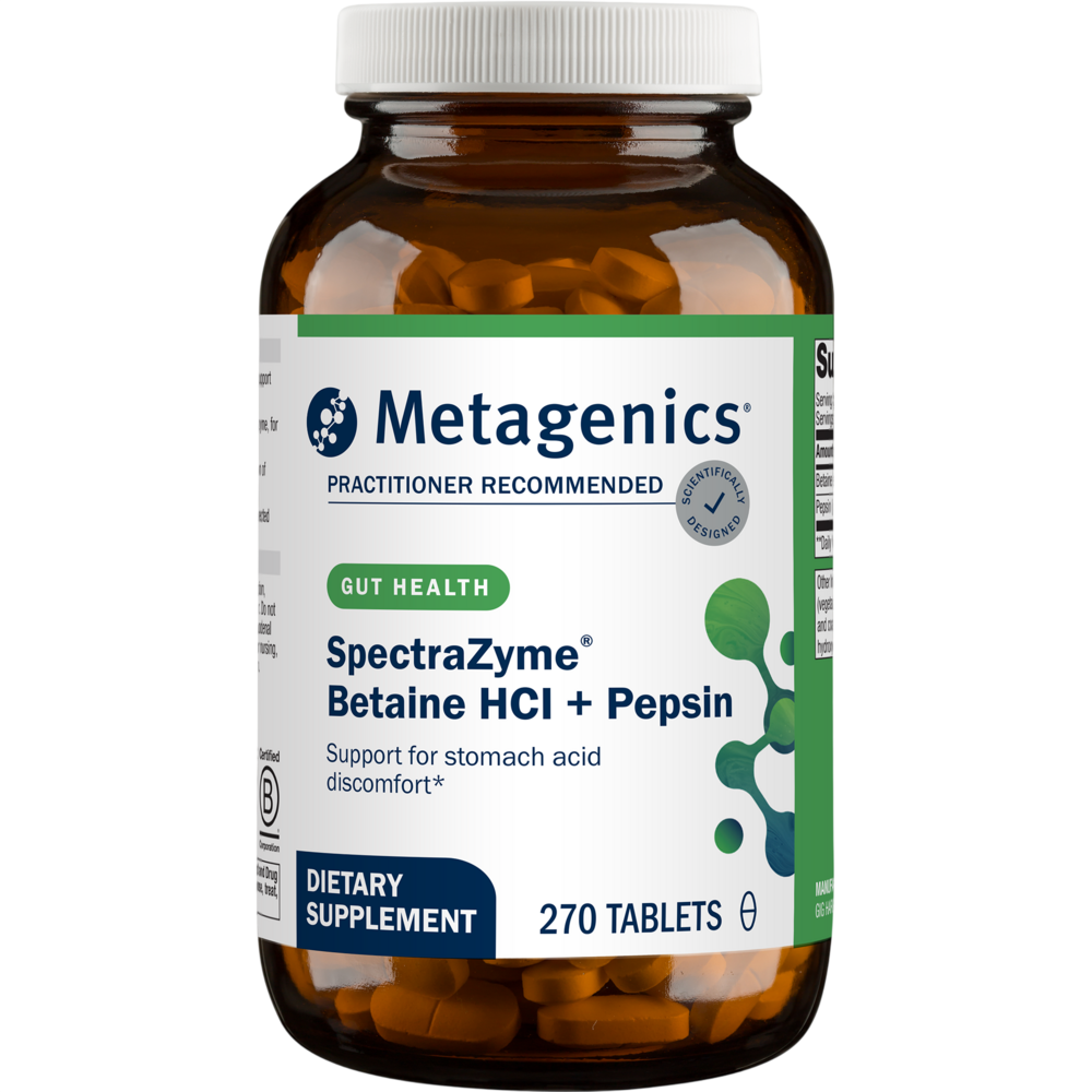 Metagenics - SpectraZyme® Betaine HCI + Pepsin 270 tablets