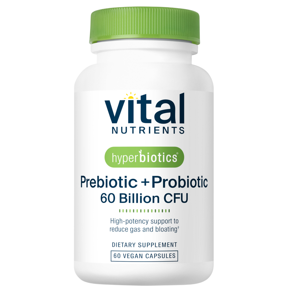 Vital Nutrients - Hyperbiotics Prebiotic + Probiotic 60 Billion CFU 60 capsules
