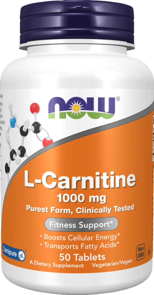NOW Foods - L-Carnitine 1000mg 50 tablets