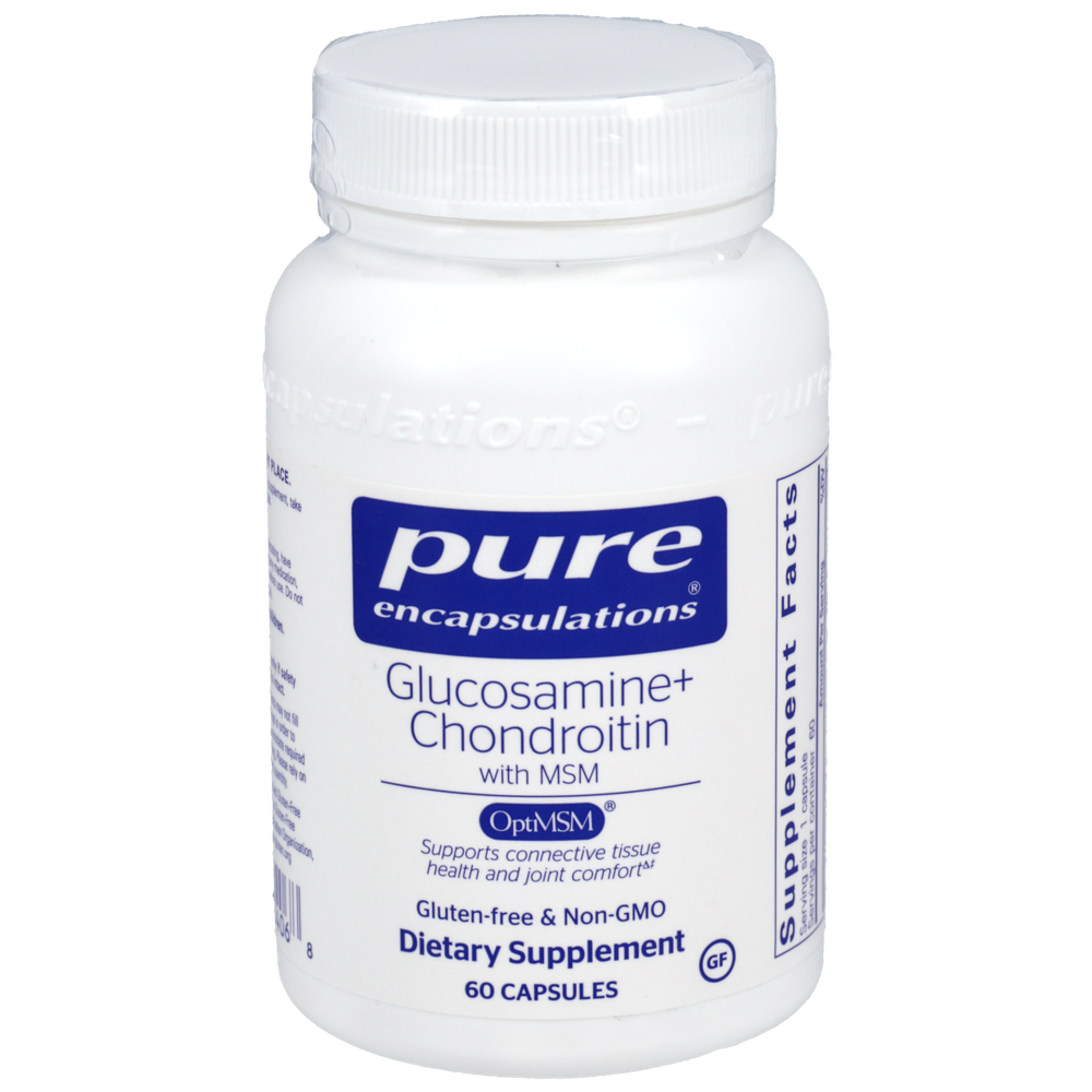 Pure Encapsulations Glucosamine Chondroitin W/ MSM 60 capsules 60 capsules front
