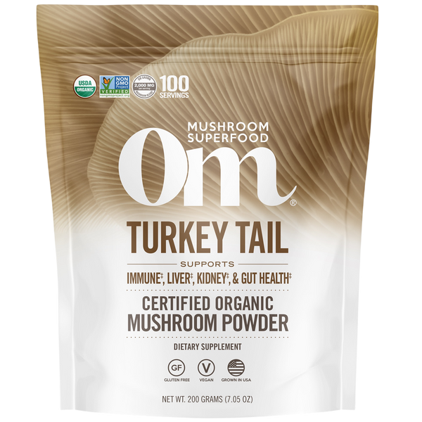 Om Organic Mushroom Nutrition - Turkey Tail (Trametes versicolor)