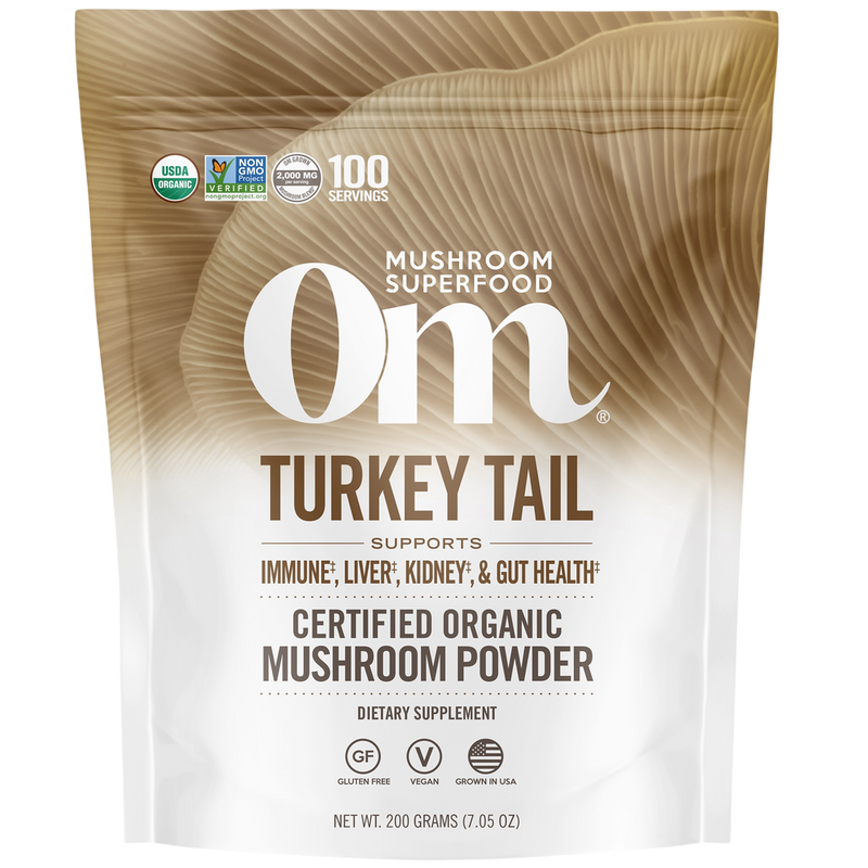 Om Organic Mushroom Nutrition - Turkey Tail (Trametes versicolor)
