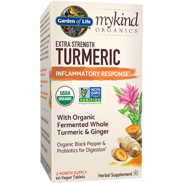 Garden of Life - mykind Organics Extra Strength Turmeric Inflammatory Response 60 tablets