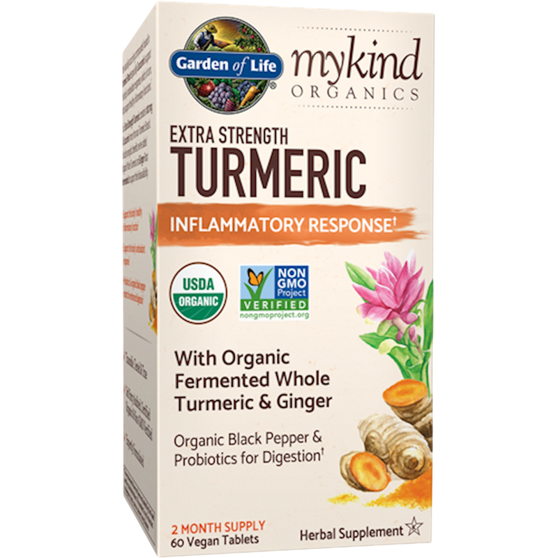 Garden of Life - mykind Organics Extra Strength Turmeric Inflammatory Response 60 tablets