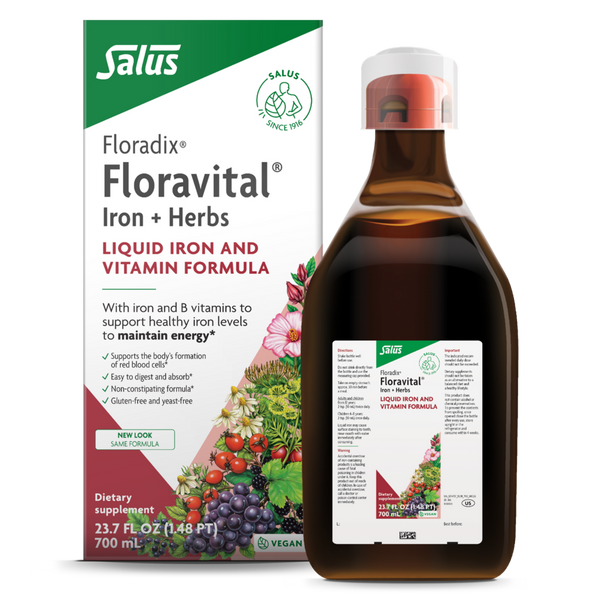 Salus/Floradix - Floradix® Floravital® Iron + Herbs Liquid Iron and Vitamin (Vegan) 700 Milliliters