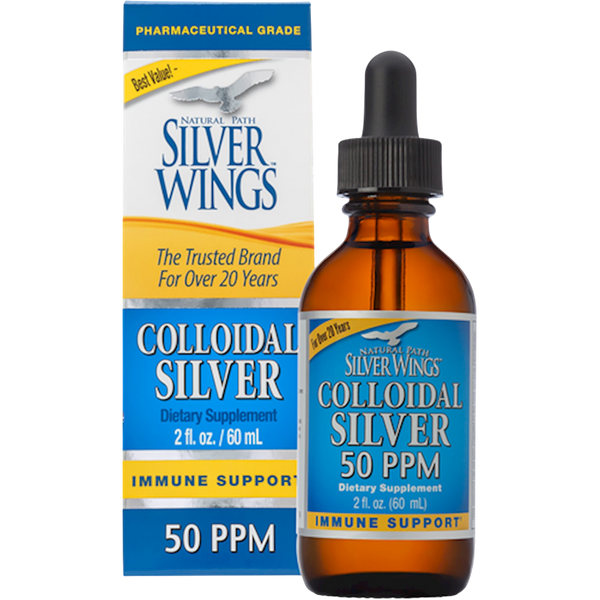 Natural Path Silver Wings - Colloidal Silver 50PPM Dropper