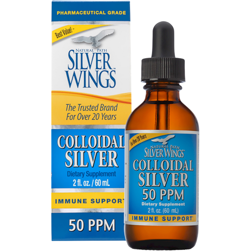 Natural Path Silver Wings - Colloidal Silver 50PPM Dropper