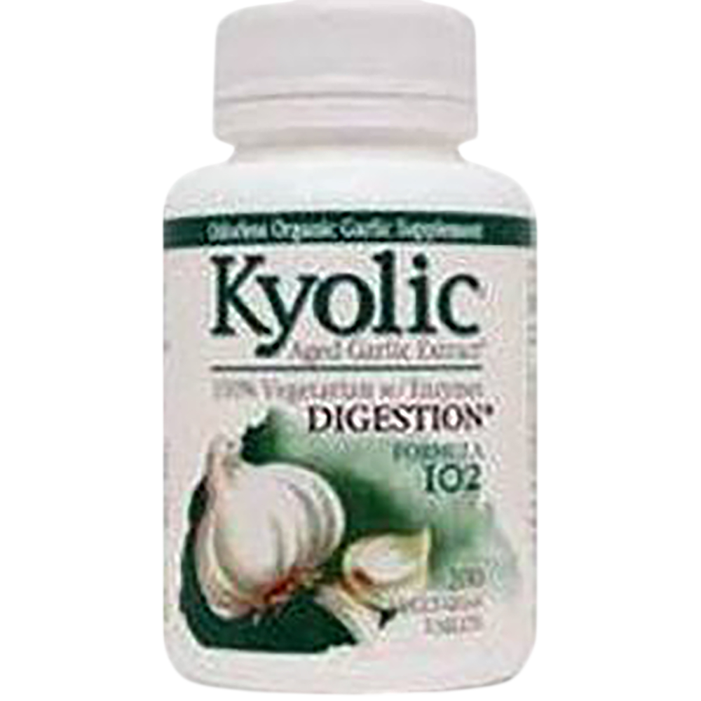 Wakunaga - Kyolic Aged Garlic Extract Formula 102 - Candida Cleanse & Digestion 200 capsules