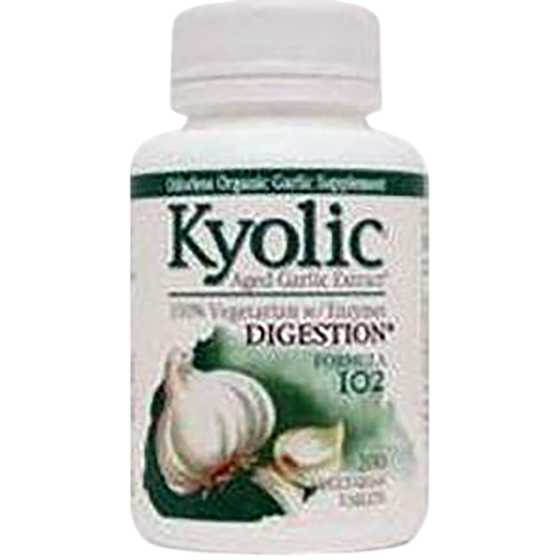 Wakunaga - Kyolic Aged Garlic Extract Formula 102 - Candida Cleanse & Digestion 200 capsules