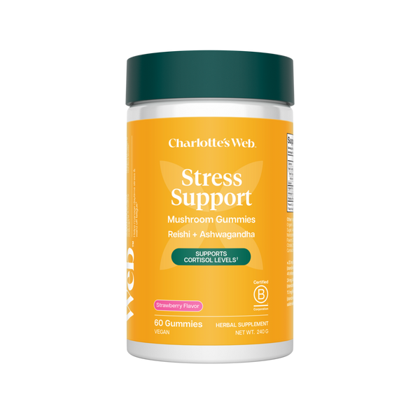 Charlotte's Web - Reishi+Ashwagandha Stress Support Gummy, Strawberry Flavor