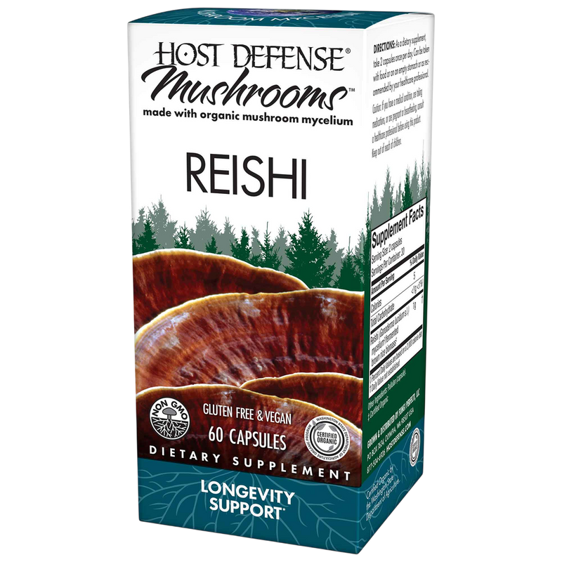 Host Defense - Reishi (Ganoderma lucidum) 60 capsules