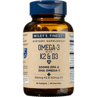 Wileys Finest Fish Oils - Omega-3 with K2 & D3