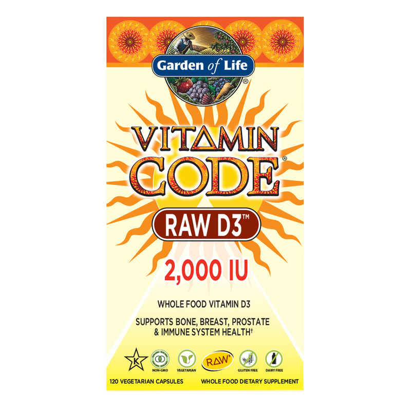 Garden of Life - Vitamin Code RAW D3 2000IU 120 capsules