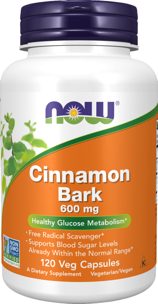 NOW Foods - Cinnamon Bark 120 capsules