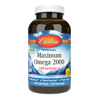 Carlson Labs - Maximum Omega 2000 (Bonus Bottle) 180 Softgels
