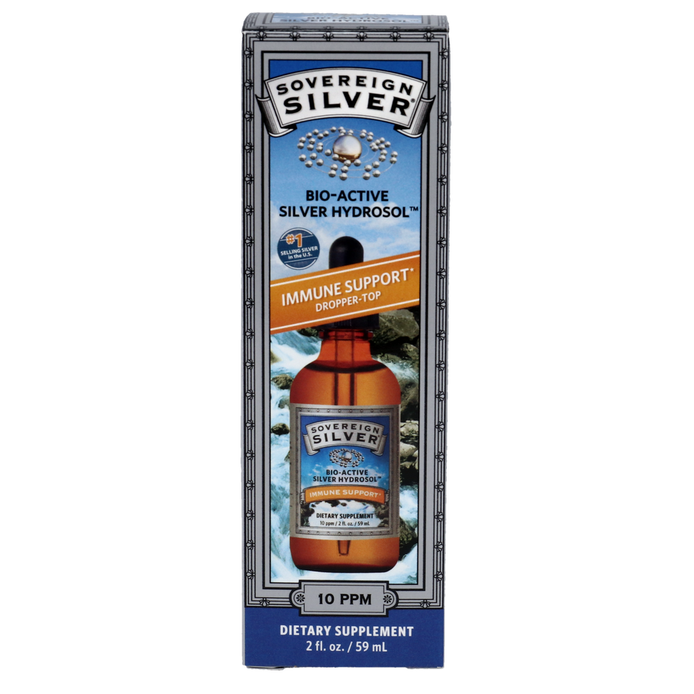 Sovereign Silver - Bio-Active Silver Hydrosol Immune Dropper 59 Milliliters