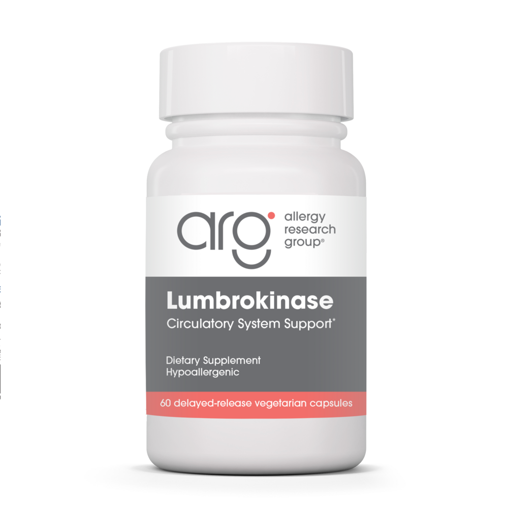 Allergy Research Group - Lumbrokinase Circulatory Systemic Enzymes 60 capsules