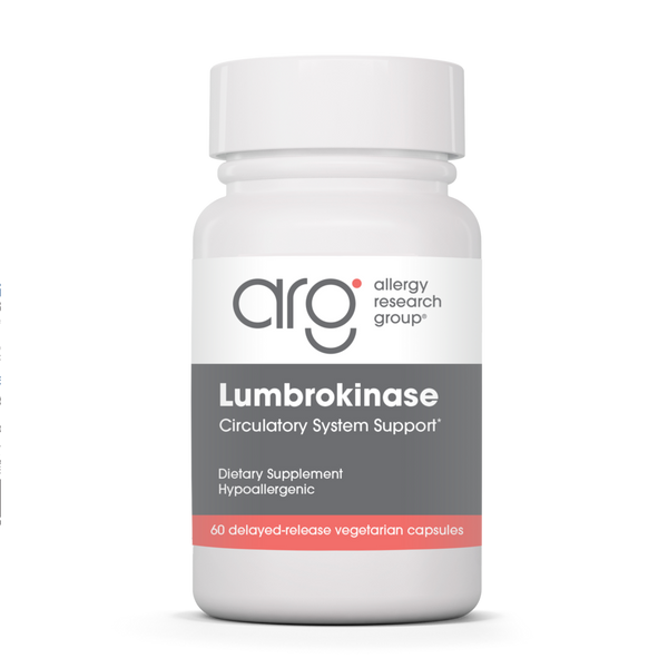 Allergy Research Group - Lumbrokinase Circulatory Systemic Enzymes 60 capsules