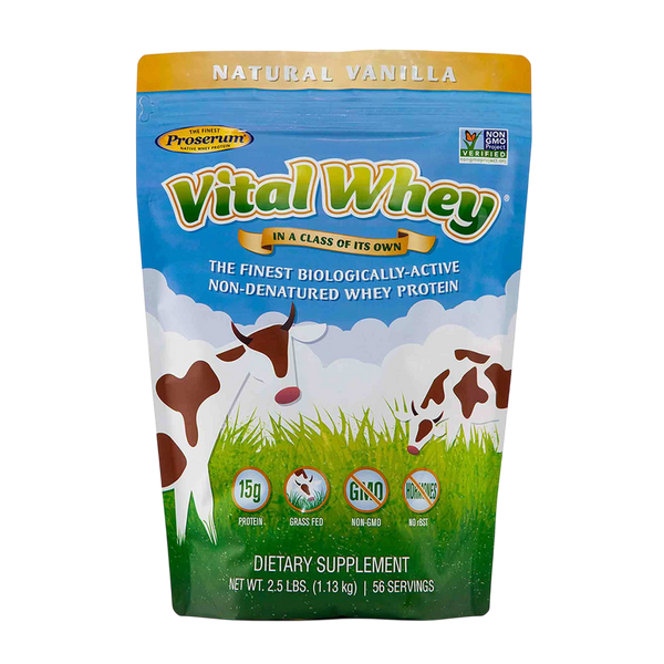 Well Wisdom - Vital Whey®, Vanilla Grass Fed Whey Protein 1130 Grams