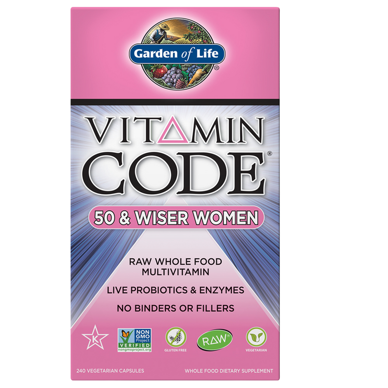 Garden of Life - Vitamin Code 50 and Wiser Womens Multi 240 capsules