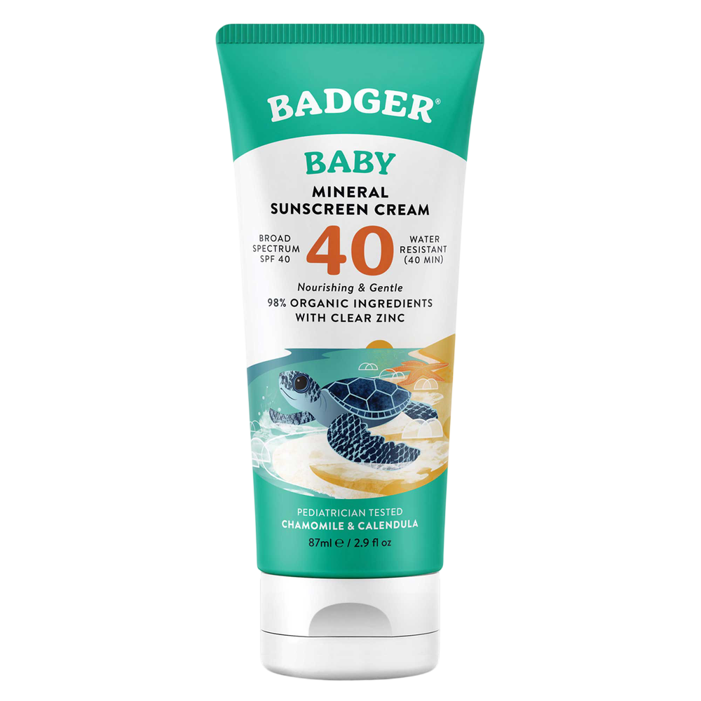 Badger SPF 40 Baby Mineral Sunscreen Cream
