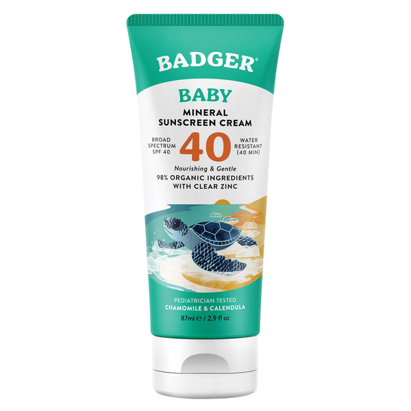 Badger SPF 40 Baby Mineral Sunscreen Cream