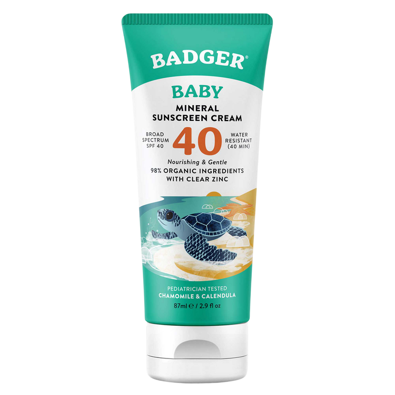 Badger SPF 40 Baby Mineral Sunscreen Cream