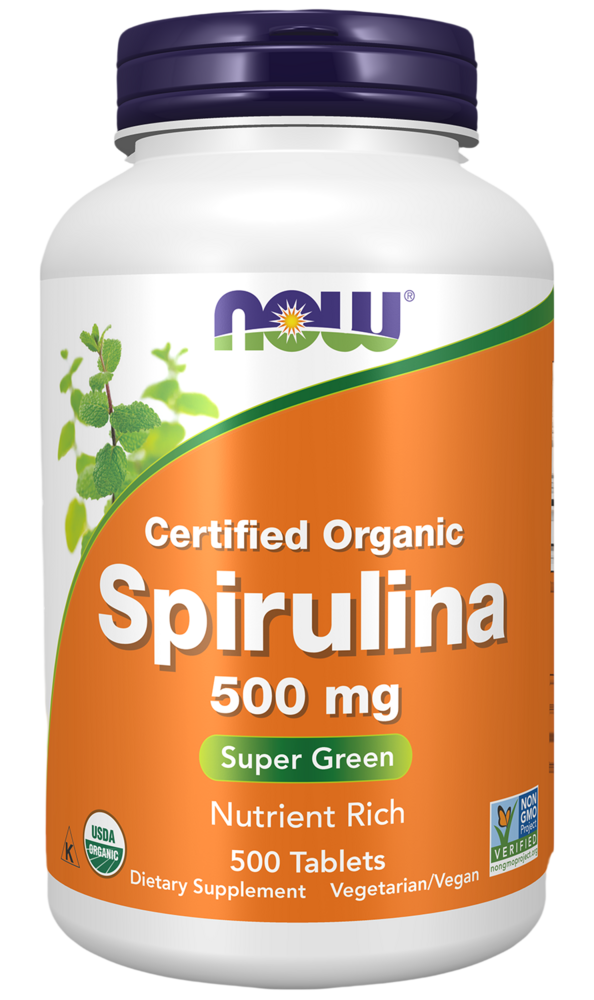 NOW Foods - Spirulina 500mg 500 tablets