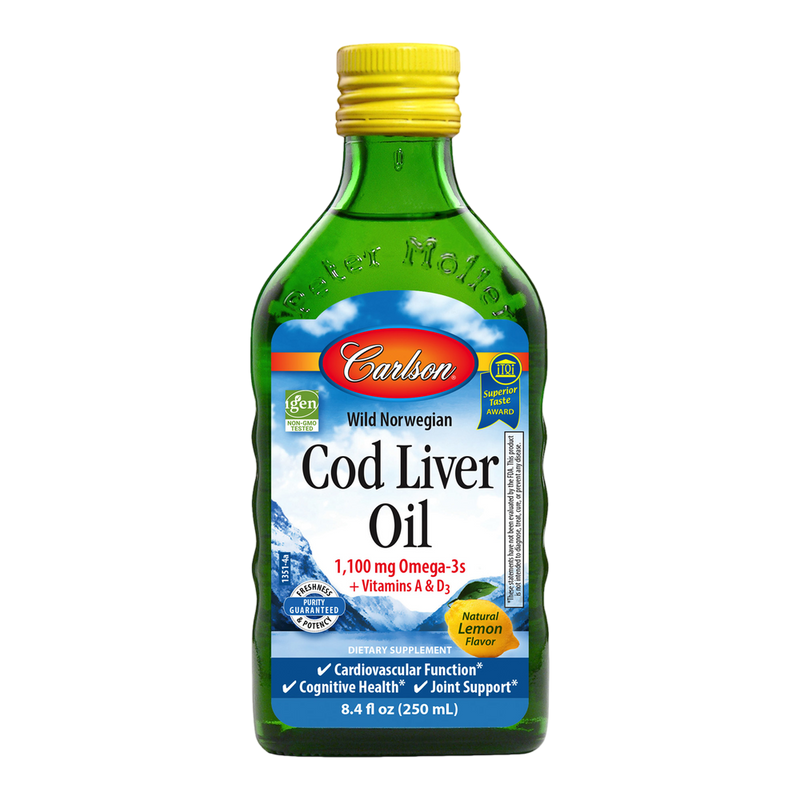 Carlson Labs - Cod Liver Oil Lemon 250 Milliliters