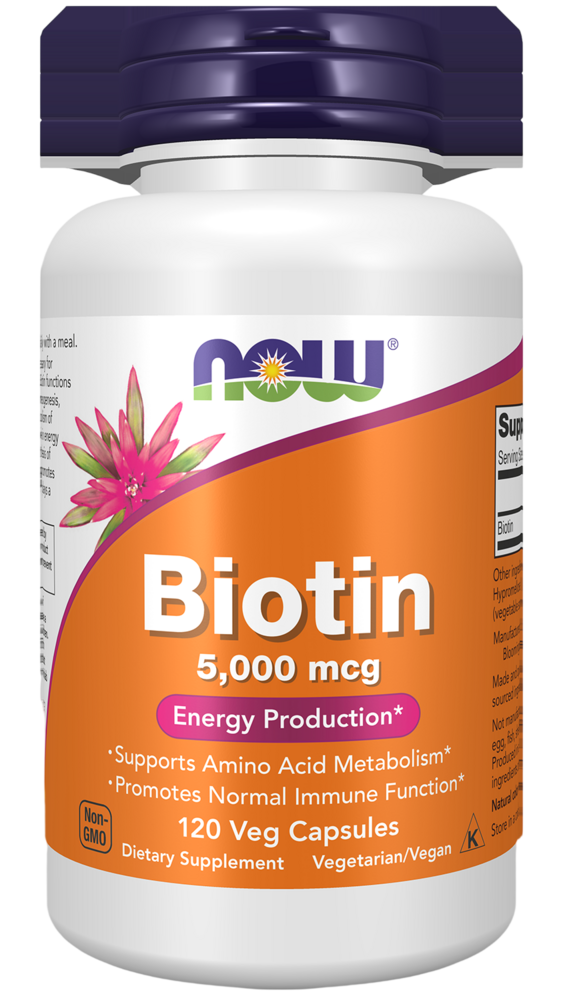 NOW Foods - Biotin 5000mcg 120 capsules