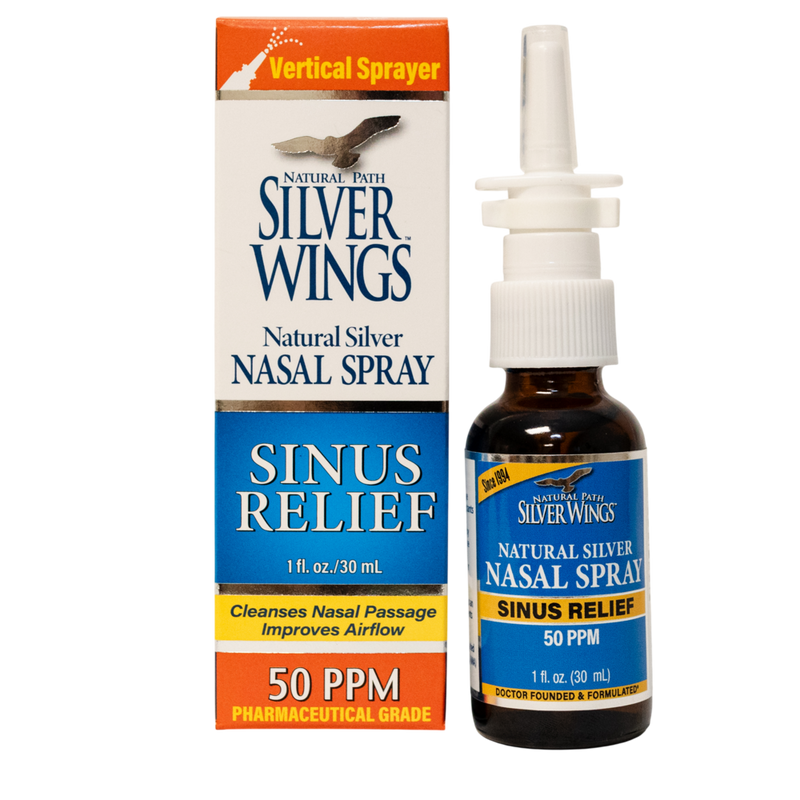 Natural Path Silver Wings - Colloidal Silver Sinus Relief 50 PPM