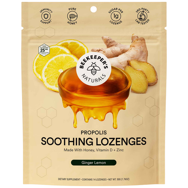 Beekeeper's Naturals - Lozenge, Ginger Lemon