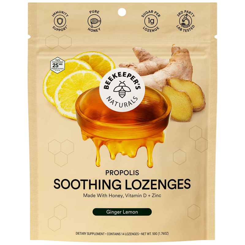Beekeeper's Naturals - Lozenge, Ginger Lemon