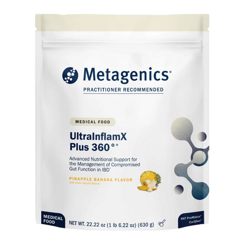 Metagenics - UltraInflamX Plus 360°®, Pineapple Banana 630 Grams