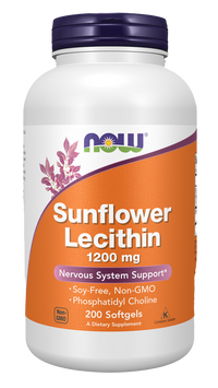 NOW Foods - Sunflower Lecithin 1200mg 200 Softgels