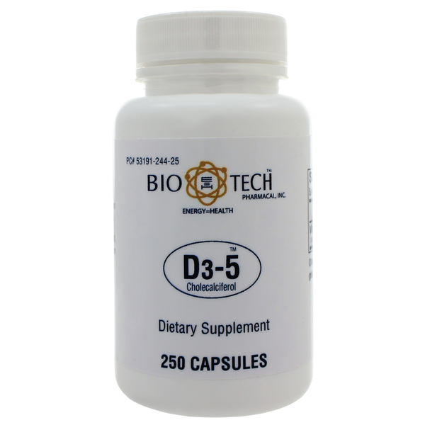 Bio-Tech Pharmacal - D3-5 5,000IU 250 capsules