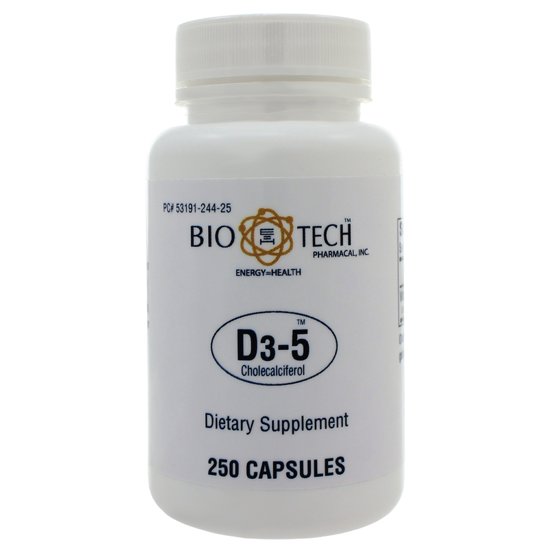 Bio-Tech Pharmacal - D3-5 5,000IU 250 capsules