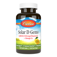 Carlson Labs - Solar D Gems - 6,000 IU 120 Softgels
