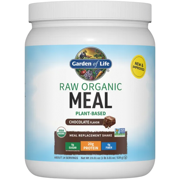 Garden of Life - Raw Organic Meal Plant-Based Chocolate Flavor 509 Grams
