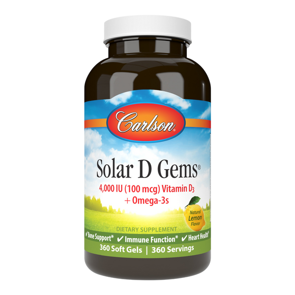 Carlson Labs - Solar D Gems® 4,000IU 360 Softgels